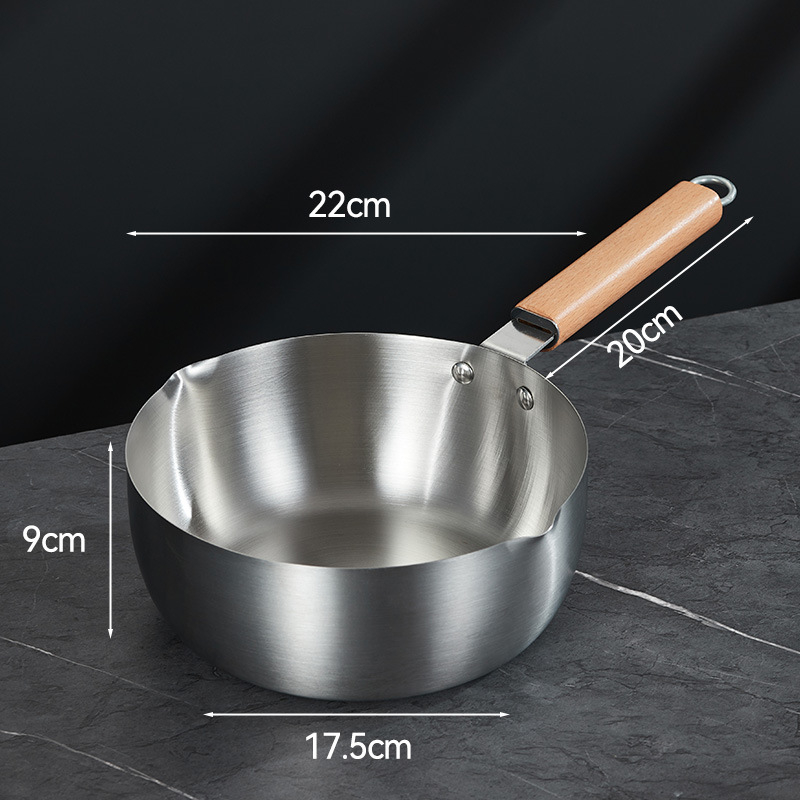 Wok od nehrđajućeg čelika 430, bez premazivanja, s jednim dnom i staklenim poklopcem