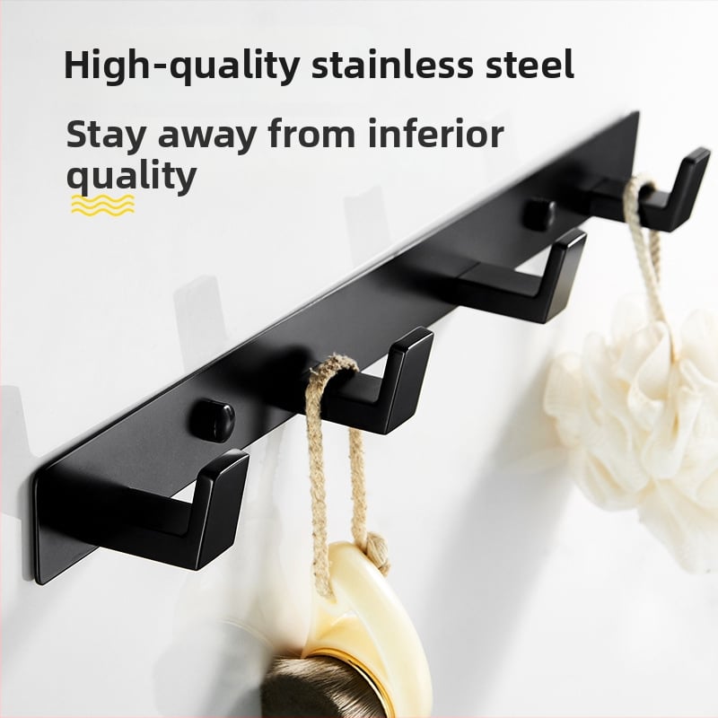 Закачалка за дрехи и кърпи от неръждаема стомана — модерен стил, изпичано боядисано покритие, тегло 536 г