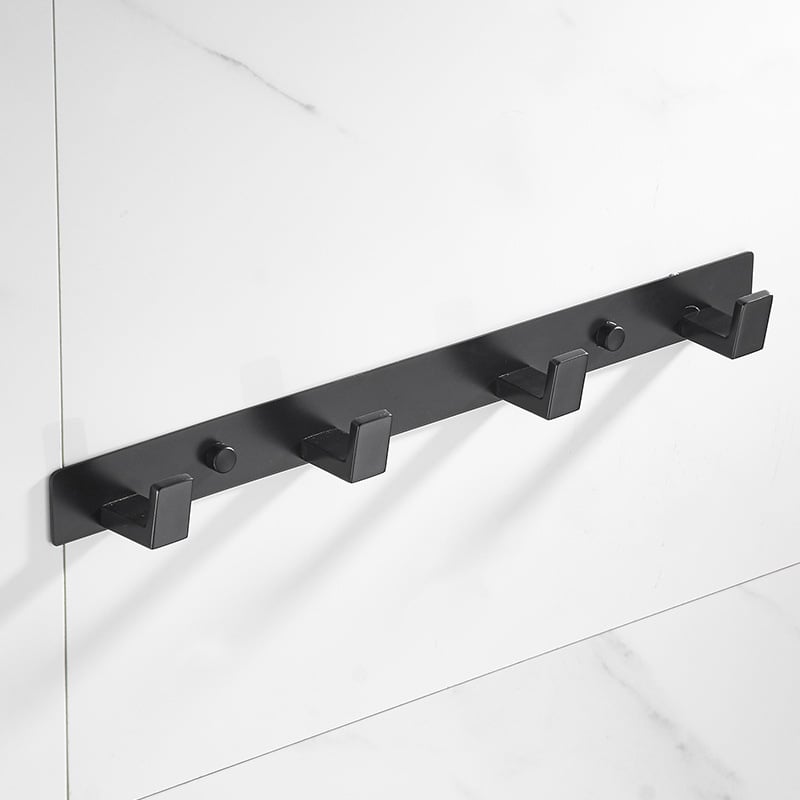 Закачалка за дрехи и кърпи от неръждаема стомана — модерен стил, изпичано боядисано покритие, тегло 536 г