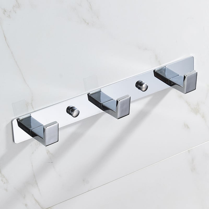 Закачалка за дрехи и кърпи от неръждаема стомана — модерен стил, изпичано боядисано покритие, тегло 536 г