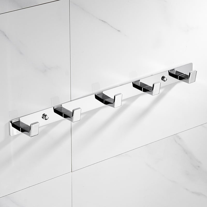 Закачалка за дрехи и кърпи от неръждаема стомана — модерен стил, изпичано боядисано покритие, тегло 536 г