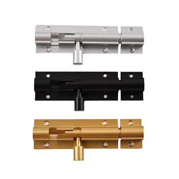 F-típusú ajtózár alumíniumötvözetből, anti-theft, modell L1312, oxidált felület, modern minimál stílus