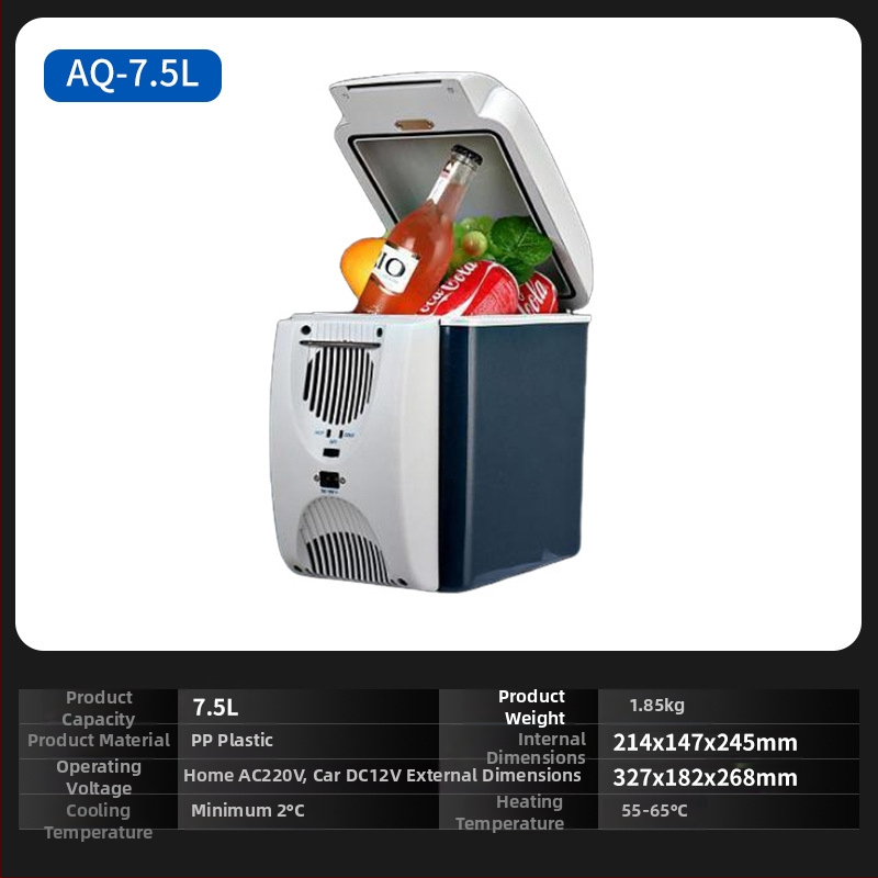 Chisman polovodičový chladič do auta - prenášateľná mini chladnička do auta a domova, ABS, 30-60W, 220-240V, 5°C–65°C