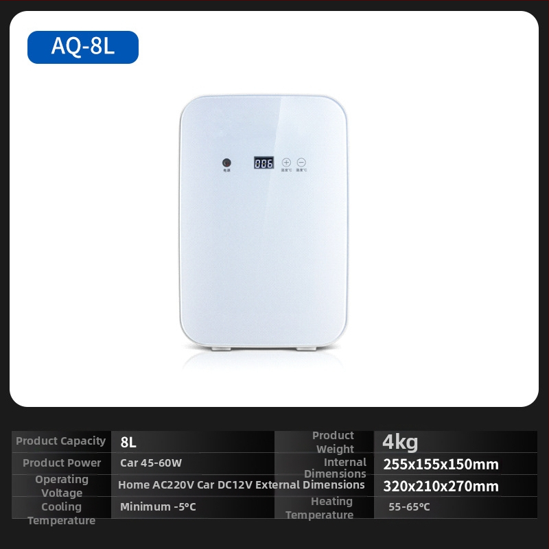 Chisman polovodičový chladič do auta - prenášateľná mini chladnička do auta a domova, ABS, 30-60W, 220-240V, 5°C–65°C