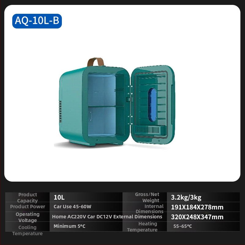 Chisman polovodičový chladič do auta - prenášateľná mini chladnička do auta a domova, ABS, 30-60W, 220-240V, 5°C–65°C
