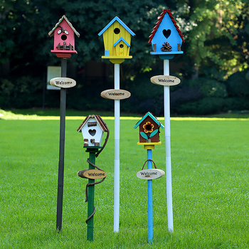 Дървена градинска декорация – гнездо за птици за двор и балкон, код на изделието Jb2krpez, подарък за бизнес, IP лиценз: Няма