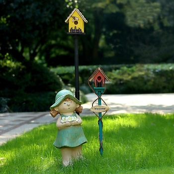 Дървена градинска декорация – гнездо за птици за двор и балкон, код на изделието Jb2krpez, подарък за бизнес, IP лиценз: Няма