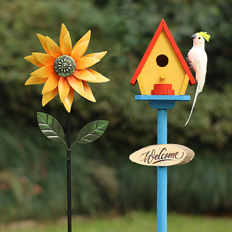 Дървена градинска декорация – гнездо за птици за двор и балкон, код на изделието Jb2krpez, подарък за бизнес, IP лиценз: Няма