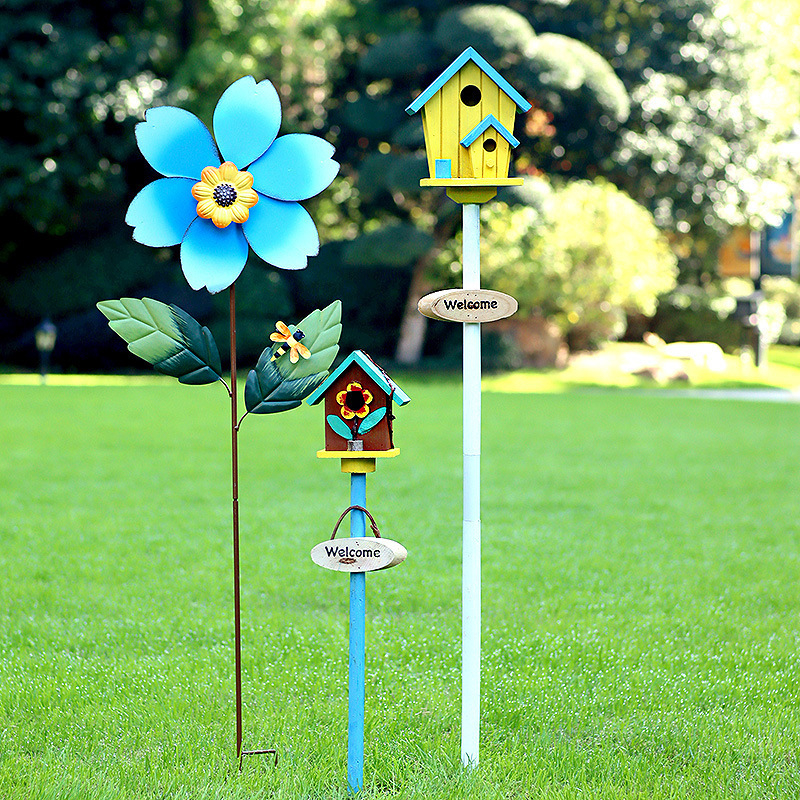 Дървена градинска декорация – гнездо за птици за двор и балкон, код на изделието Jb2krpez, подарък за бизнес, IP лиценз: Няма