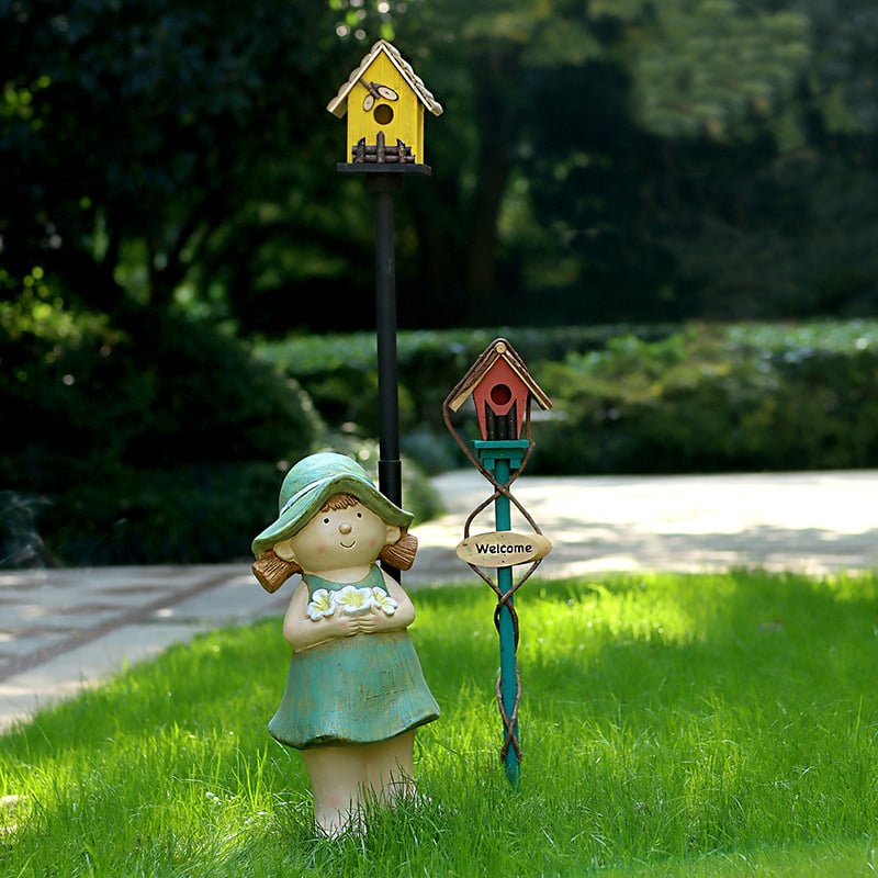 Дървена градинска декорация – гнездо за птици за двор и балкон, код на изделието Jb2krpez, подарък за бизнес, IP лиценз: Няма