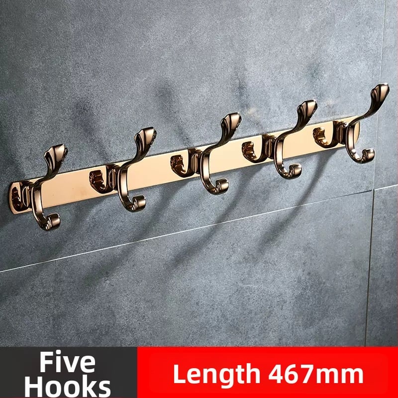 Стенно закачало за дрехи, неръждаема стомана, медно-титаново покритие, стил светло лукс, марка Liang, 820 g