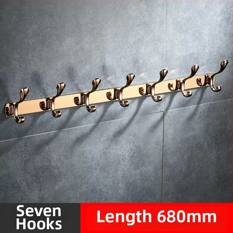 Стенно закачало за дрехи, неръждаема стомана, медно-титаново покритие, стил светло лукс, марка Liang, 820 g