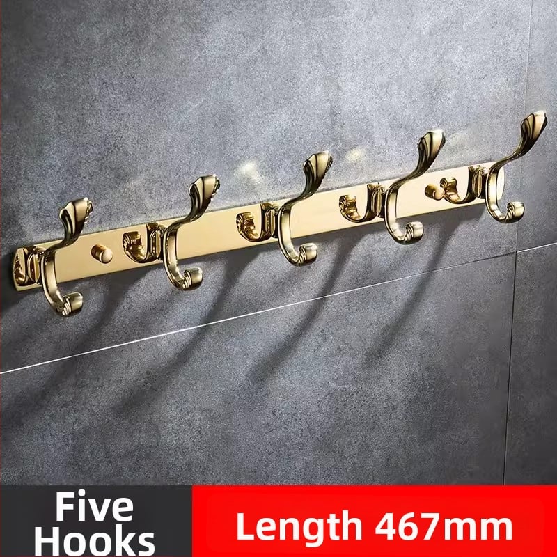 Стенно закачало за дрехи, неръждаема стомана, медно-титаново покритие, стил светло лукс, марка Liang, 820 g