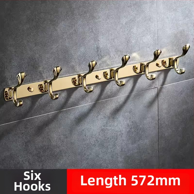 Стенно закачало за дрехи, неръждаема стомана, медно-титаново покритие, стил светло лукс, марка Liang, 820 g