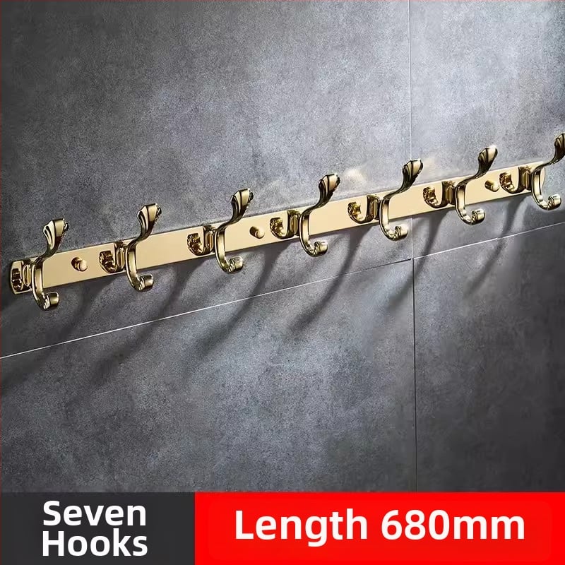 Стенно закачало за дрехи, неръждаема стомана, медно-титаново покритие, стил светло лукс, марка Liang, 820 g