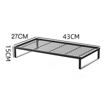 Кухненски рафт за котлон, стенен монтаж, въглеродна стомана, прост и модерен стил, без монтаж