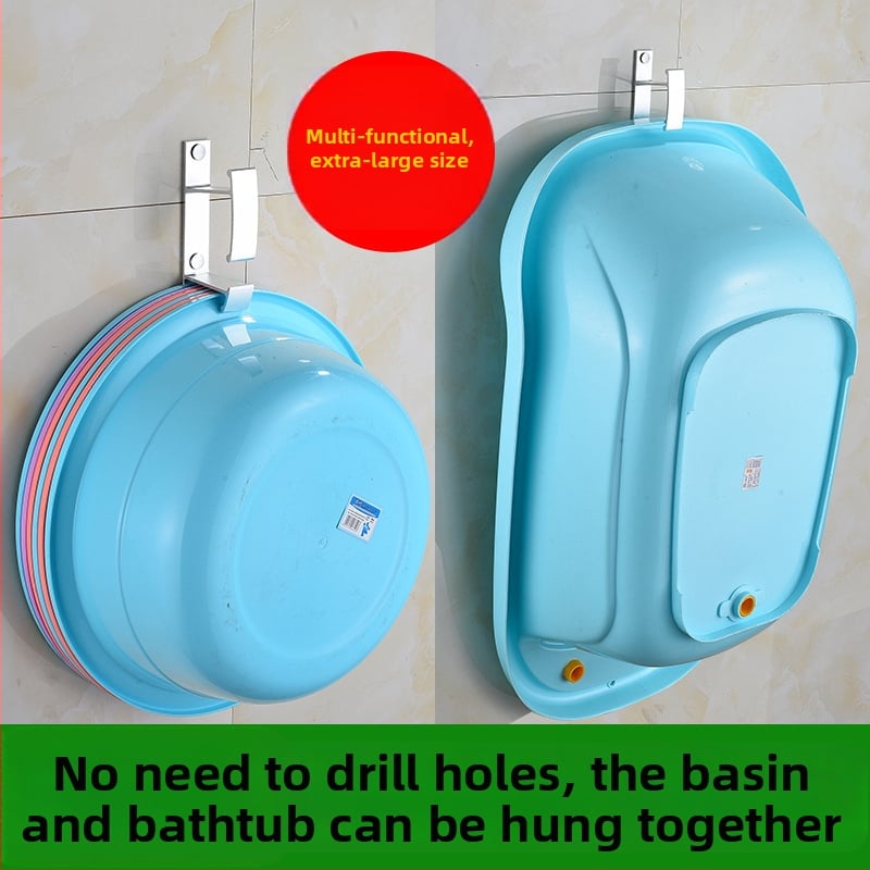 Стенна закачалка за мивка от Space Aluminum, модерн стил на проста естетика, тегло 0,056 кг, обработка Bright Light