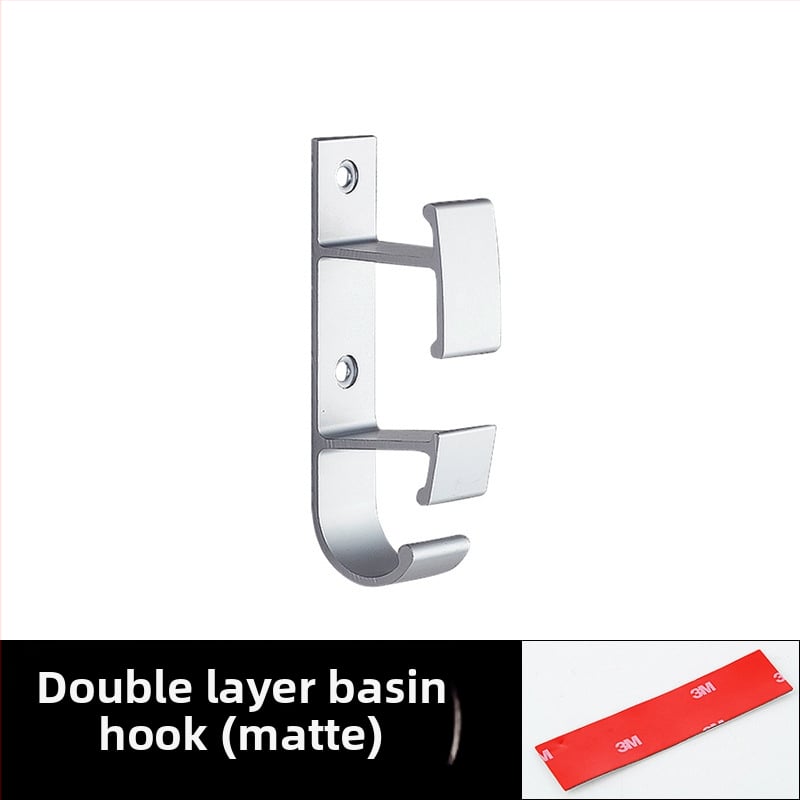 Стенна закачалка за мивка от Space Aluminum, модерн стил на проста естетика, тегло 0,056 кг, обработка Bright Light