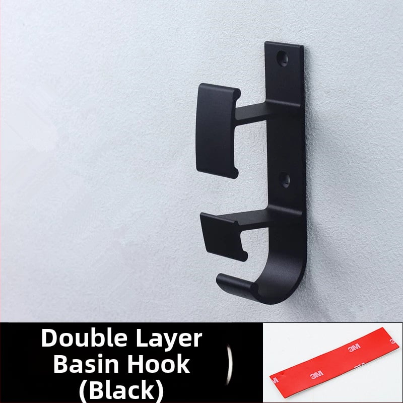 Стенна закачалка за мивка от Space Aluminum, модерн стил на проста естетика, тегло 0,056 кг, обработка Bright Light