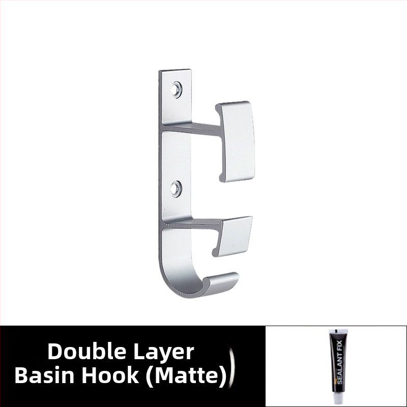 Стенна закачалка за мивка от Space Aluminum, модерн стил на проста естетика, тегло 0,056 кг, обработка Bright Light