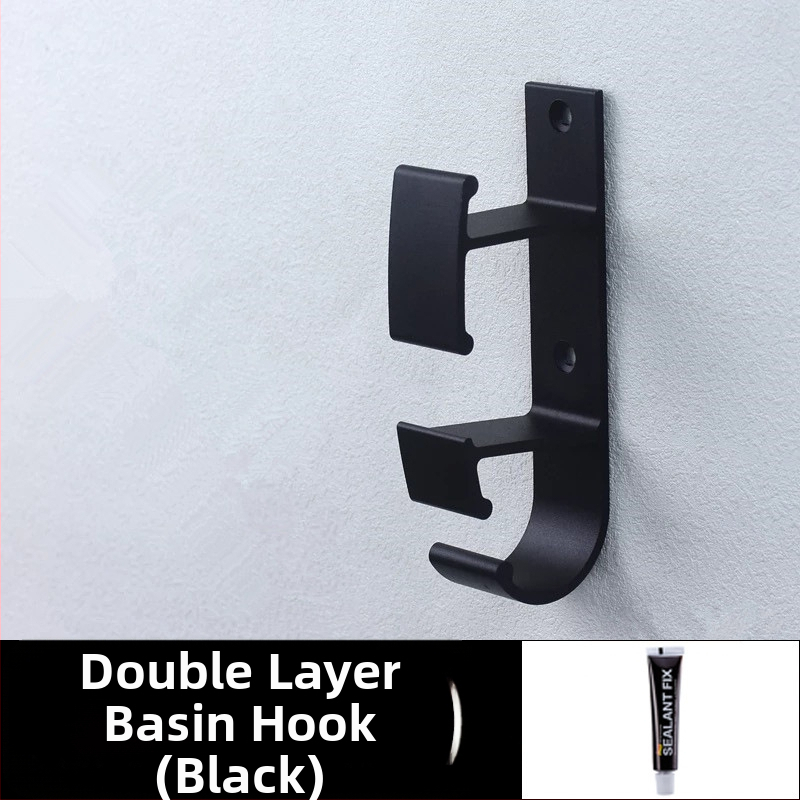 Стенна закачалка за мивка от Space Aluminum, модерн стил на проста естетика, тегло 0,056 кг, обработка Bright Light