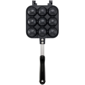 Takoyaki tava s neprijanjajućim premazom, aluminij, 1 kg, dubina 4 cm, pogodna za plinsku ploču