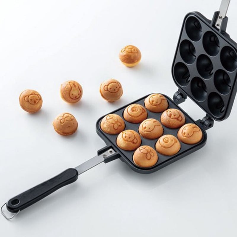 Takoyaki tava s neprijanjajućim premazom, aluminij, 1 kg, dubina 4 cm, pogodna za plinsku ploču