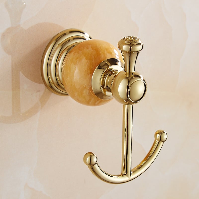 Držač za ručnike od nehrđajućeg čelika, zidni, elektroplatinirani završetak, stil pristupačnog luksuza, set od šest komada ili više