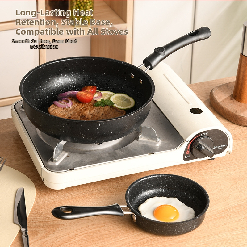 Mini liatinová panvica s antiadhéznym povrchom, bezdymová, na vajcia a palacinky, vhodná pre indukciu aj plynový varič