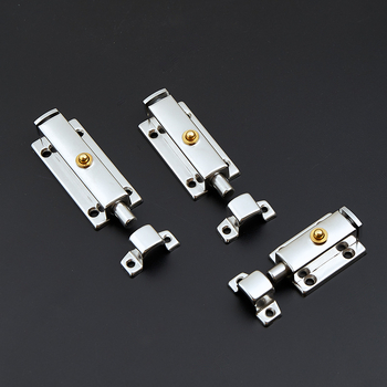 Автоматичен пружинен заключващ болт за дървени врати и прозорци — неръждаема стомана, тип А, ярко покритие