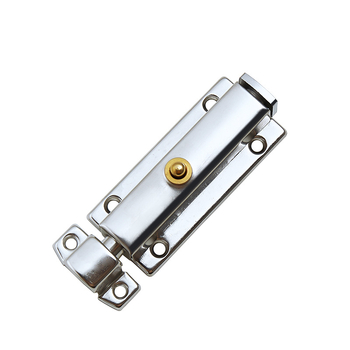 Автоматичен пружинен заключващ болт за дървени врати и прозорци — неръждаема стомана, тип А, ярко покритие