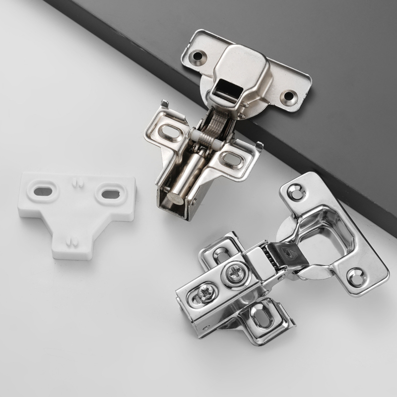 Панти за шкаф с амортизатор, къс рамен дизайн, триизмерно регулиране | Модели: FHM-100, FHM-200, FHM-100LK | Материал: студено валцована стомана / неръждаема стомана | Повърхност: никелирана / полирана | Марка: Юксинг