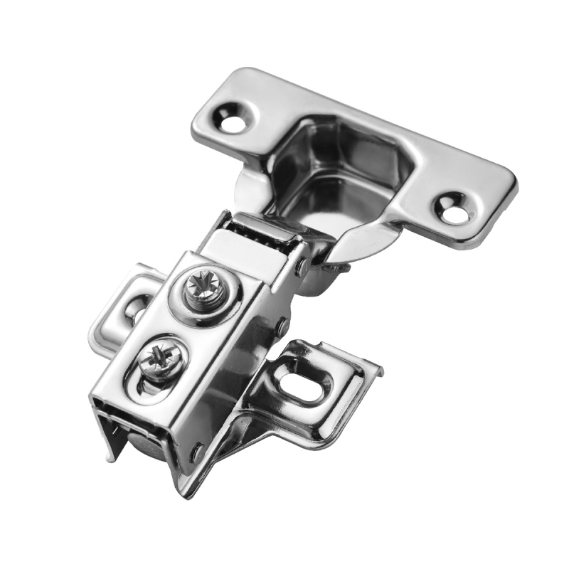 Панти за шкаф с амортизатор, къс рамен дизайн, триизмерно регулиране | Модели: FHM-100, FHM-200, FHM-100LK | Материал: студено валцована стомана / неръждаема стомана | Повърхност: никелирана / полирана | Марка: Юксинг