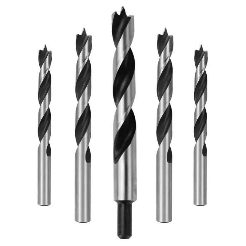 Burghiu pentru lemn cu vârf triplu – pentru bormașină manuală, găurire în lemn și în plastic, multifuncțional