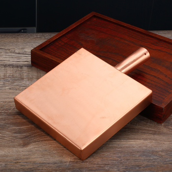 Sütéshez való serpenyő rézből, japán stílusú, egyoldalú aljzattal, gáztűzhelyhez