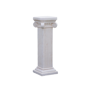 Vază decor european cu coloană romană - element decorativ pentru nunți, grădină și balcon; material oxid de magneziu; gravură; potrivit ca un cadou personal; festivaluri: Qixi, Halloween, Easter, National Day, Children's Day, Women's Day