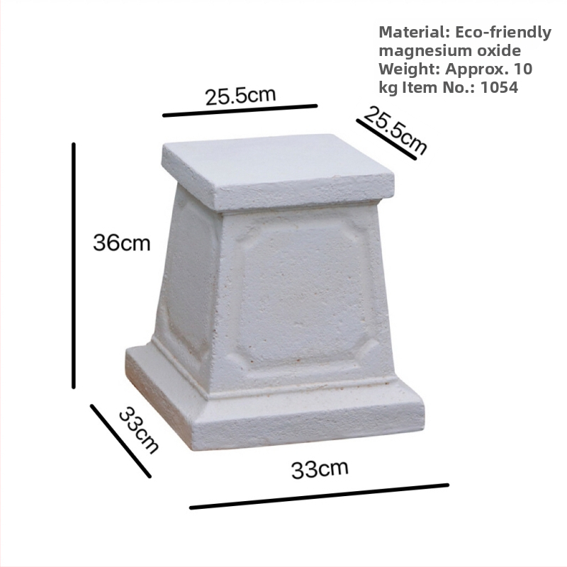 Vază decor european cu coloană romană - element decorativ pentru nunți, grădină și balcon; material oxid de magneziu; gravură; potrivit ca un cadou personal; festivaluri: Qixi, Halloween, Easter, National Day, Children's Day, Women's Day