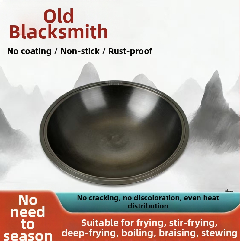 Viacúčelová hrniec z rýdzeho železa — čínskeho štýlu, odolný voči hrdzi, ekologický, vhodný pre všetky platne
