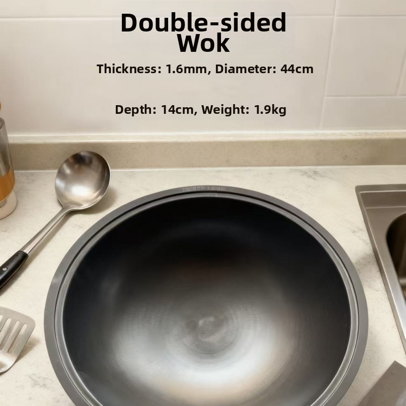 Viacúčelová hrniec z rýdzeho železa — čínskeho štýlu, odolný voči hrdzi, ekologický, vhodný pre všetky platne