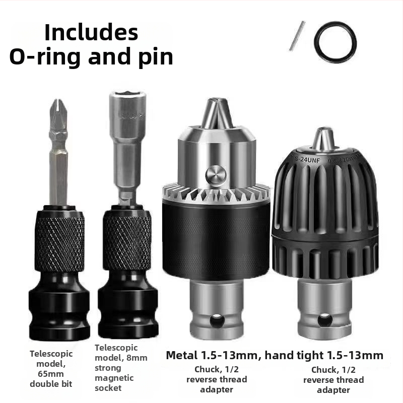 Elektrická hlava konverzie skrutkovača, šesťuholníková univerzálna teleskopická spojka, elastické puzdro, fialové santalové drevo