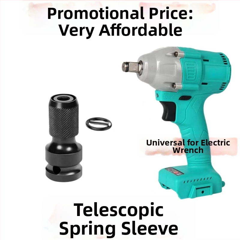 Elektrická hlava konverzie skrutkovača, šesťuholníková univerzálna teleskopická spojka, elastické puzdro, fialové santalové drevo