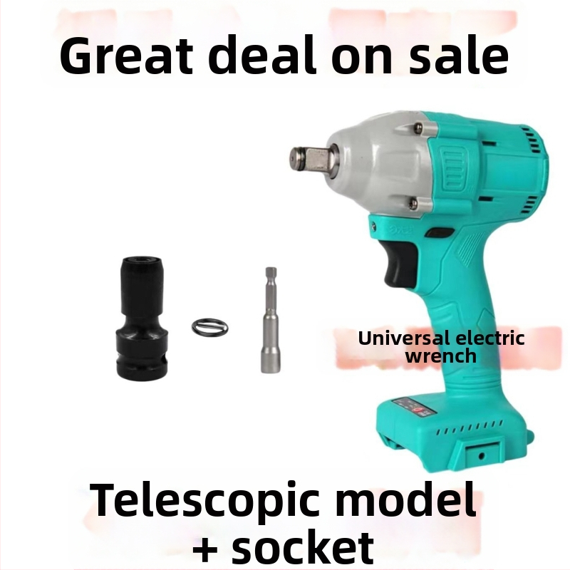 Elektrická hlava konverzie skrutkovača, šesťuholníková univerzálna teleskopická spojka, elastické puzdro, fialové santalové drevo