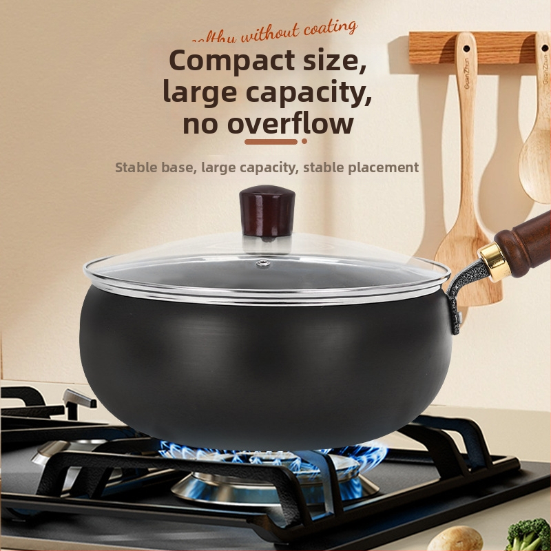 Železný wok s plochým dnom (viacvrstvové dno, sklenená pokrievka, 4 kg, viacúčelový)