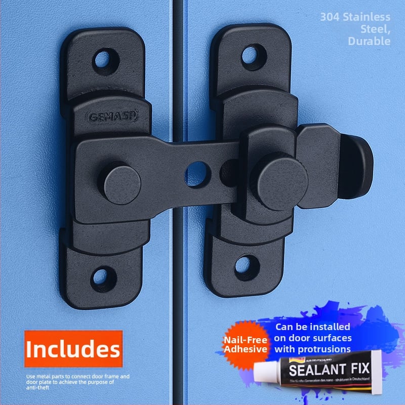Zavrt za krilo vrata s leptir tipom čepa, nehrđajući čelik, model Swing Door Latch, šifra F759MSS95TH75J, američki stil