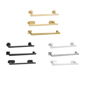 Стойка за кърпи от неръждаема стомана | Покритие с печено боядисване | Товароносимост 5–10 кг | Здрава баня закачалка