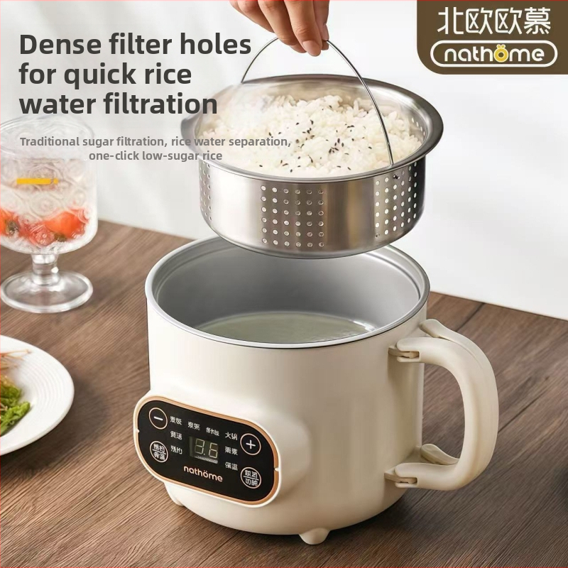 Мултифункционален електрически готвач с титанов вътрешен съд – 2.0L, управление механично/с микрокомпютър, таймер, бърза пара, грил и горещ пот