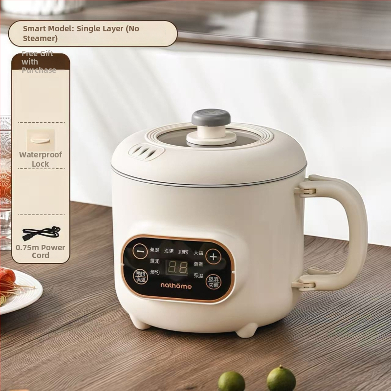 Мултифункционален електрически готвач с титанов вътрешен съд – 2.0L, управление механично/с микрокомпютър, таймер, бърза пара, грил и горещ пот