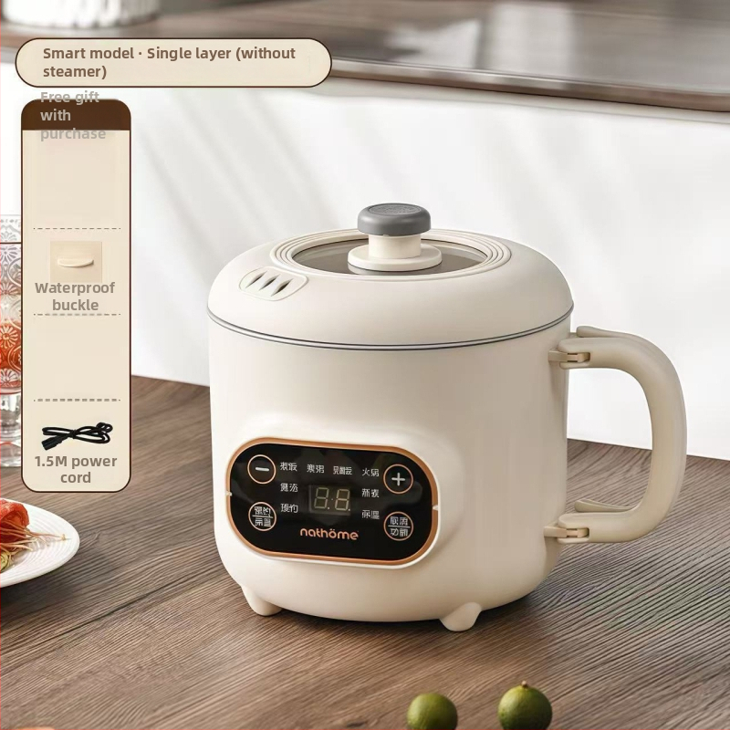 Мултифункционален електрически готвач с титанов вътрешен съд – 2.0L, управление механично/с микрокомпютър, таймер, бърза пара, грил и горещ пот