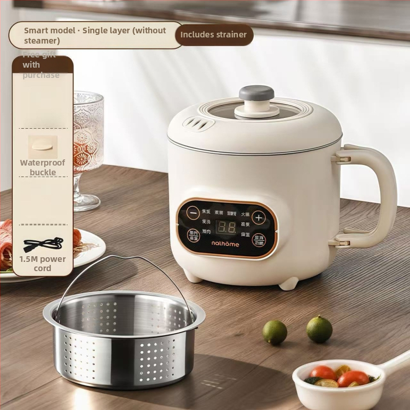 Мултифункционален електрически готвач с титанов вътрешен съд – 2.0L, управление механично/с микрокомпютър, таймер, бърза пара, грил и горещ пот