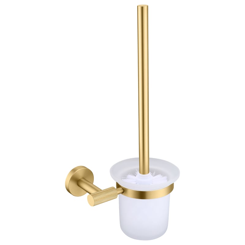 HIDEEP Неръждаема стомана перфорирана стойка за кърпи със държач за тоалетна хартия, единична пръчка, финиш матов златист, модерен минимализъм